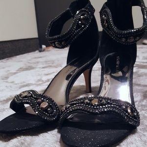 Antonio Melani Heels Sparkle Black